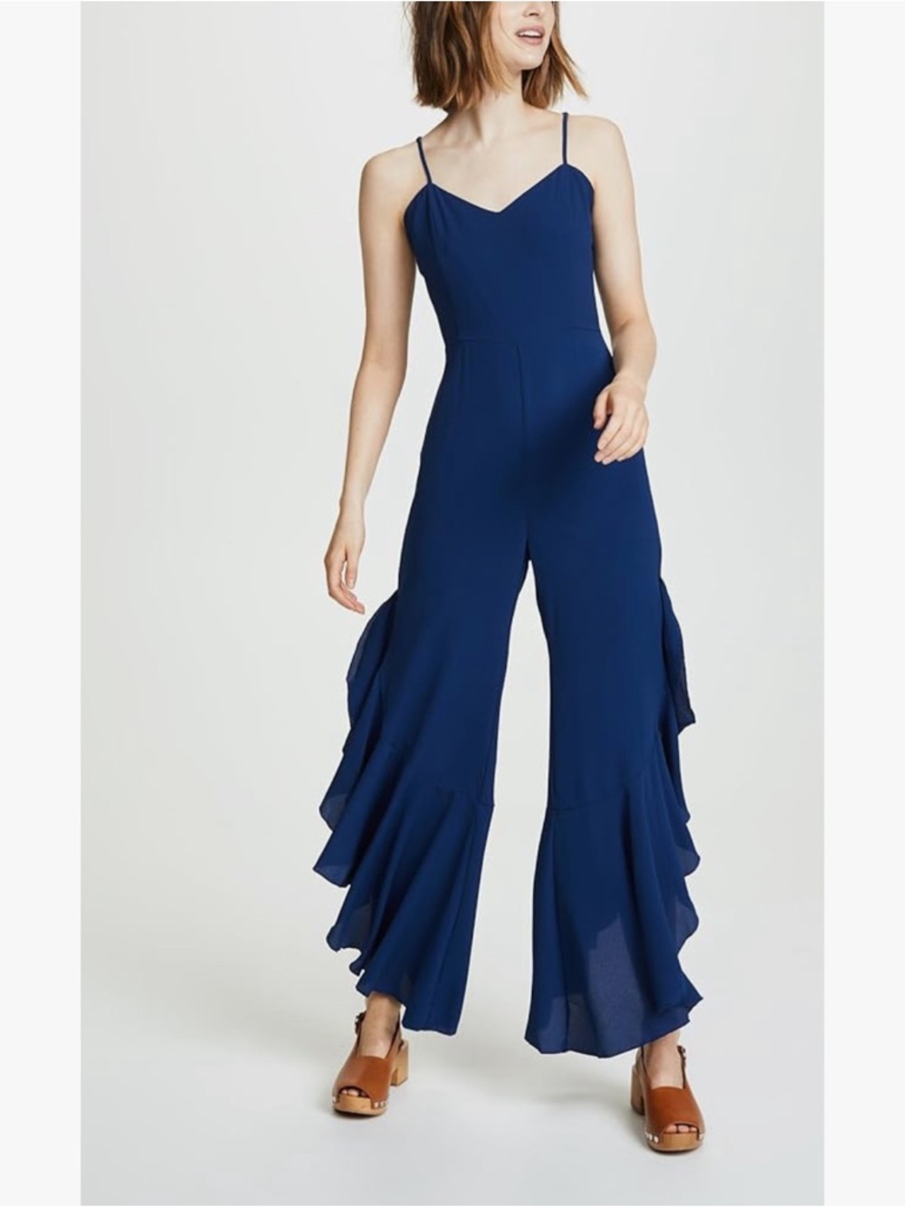 BB Dakota Women's RSVP Saba Ruffled Leg Jumpsuit